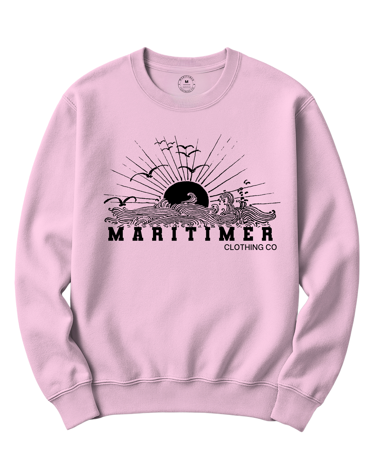 VAGUES AU COUCHER DU SOLEIL | SWEAT COL ROND