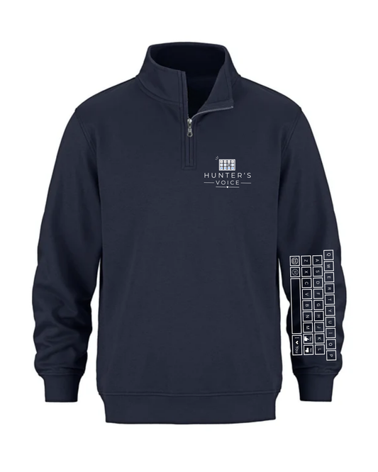 HUNTERS VOICE | BLACK & WHITE KEYBOARD | 1/4 ZIP