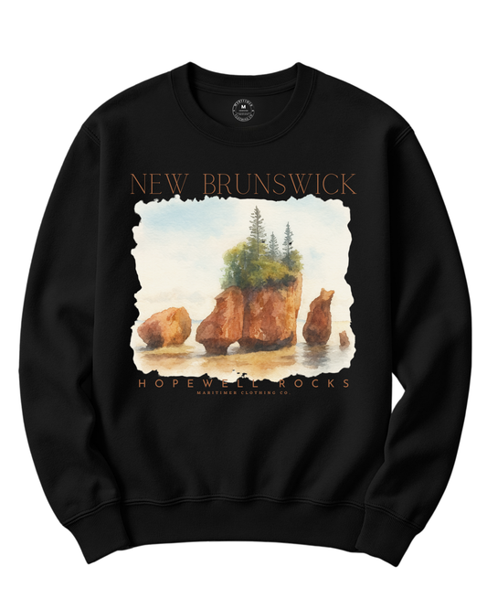 HOPEWELL ROCK N.B MARITIMER CREWNECK SWEATSHIRT