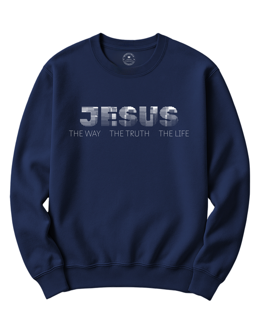 JESUS THE WAY THE TRUTH THE LIFE CREWNECK SWEATSHIRT