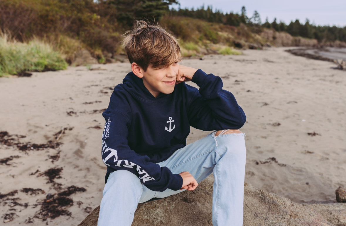 CLASSIC ANCHOR SLEEVE YOUTH HOODIE