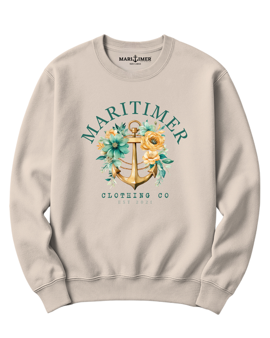 FLORAL ANCHOR CREWNECK