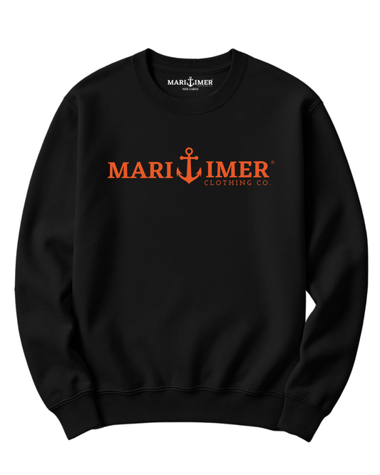 CLASSIC ANCHOR ORANGE AND BLACK CREWNECK ** LIMITED EDITION **