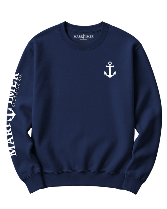CLASSIC ANCHOR SLEEVE CREWNECK SWEATSHIRT