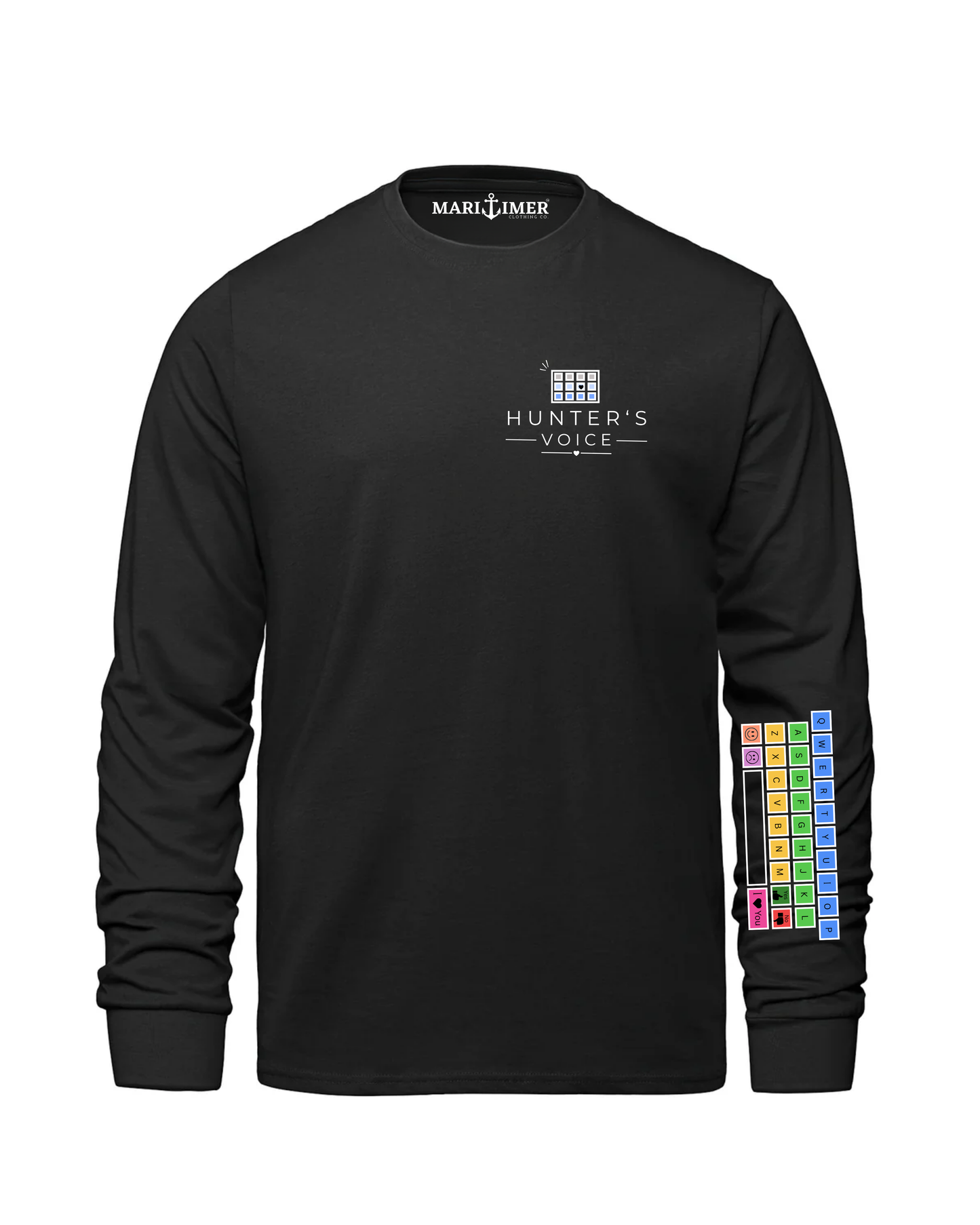 HUNTERS VOICE | COLOURED KEYBOARD | LONG SLEEVE TEE