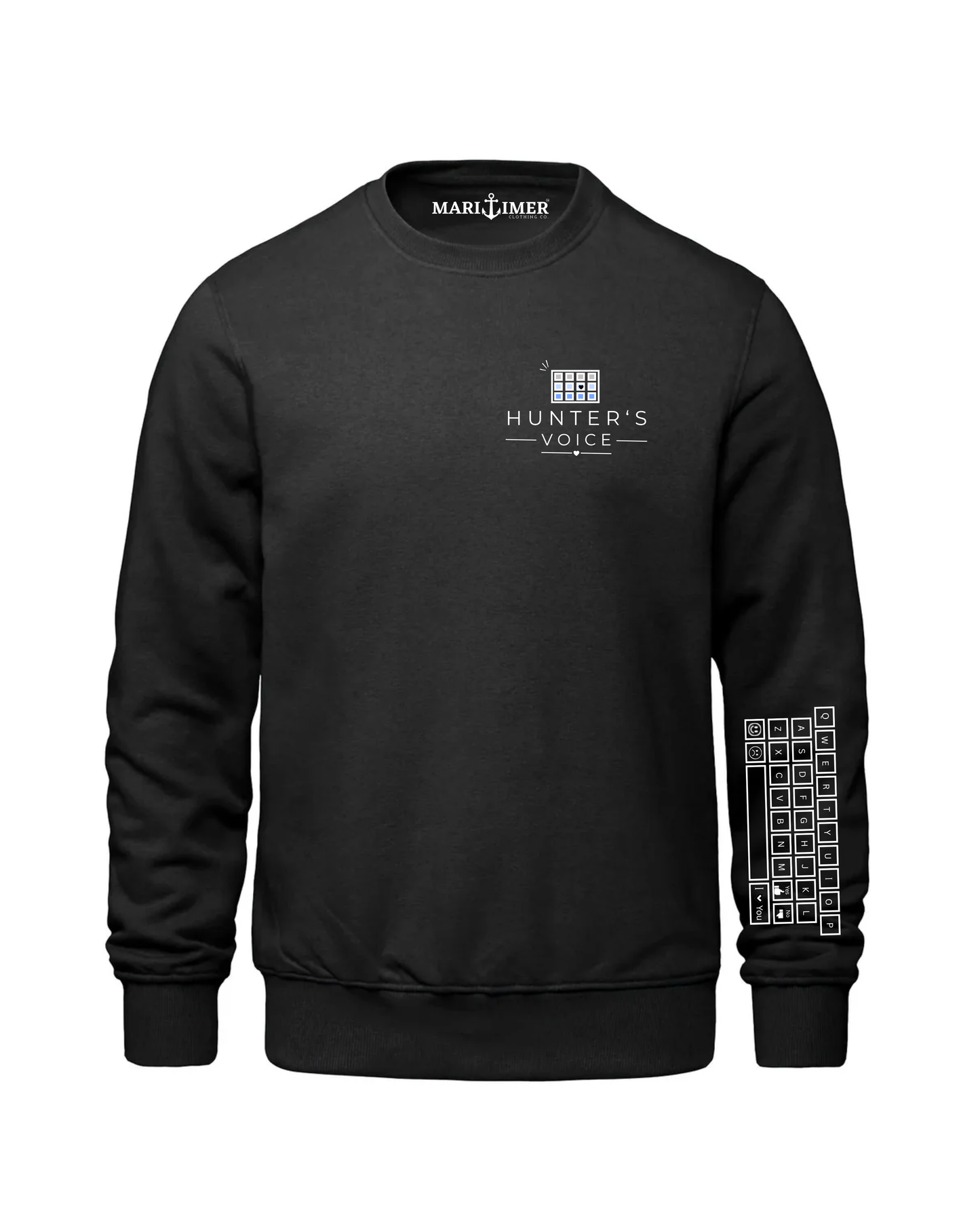 HUNTERS VOICE | BLACK & WHITE KEYBOARD | SWEATER