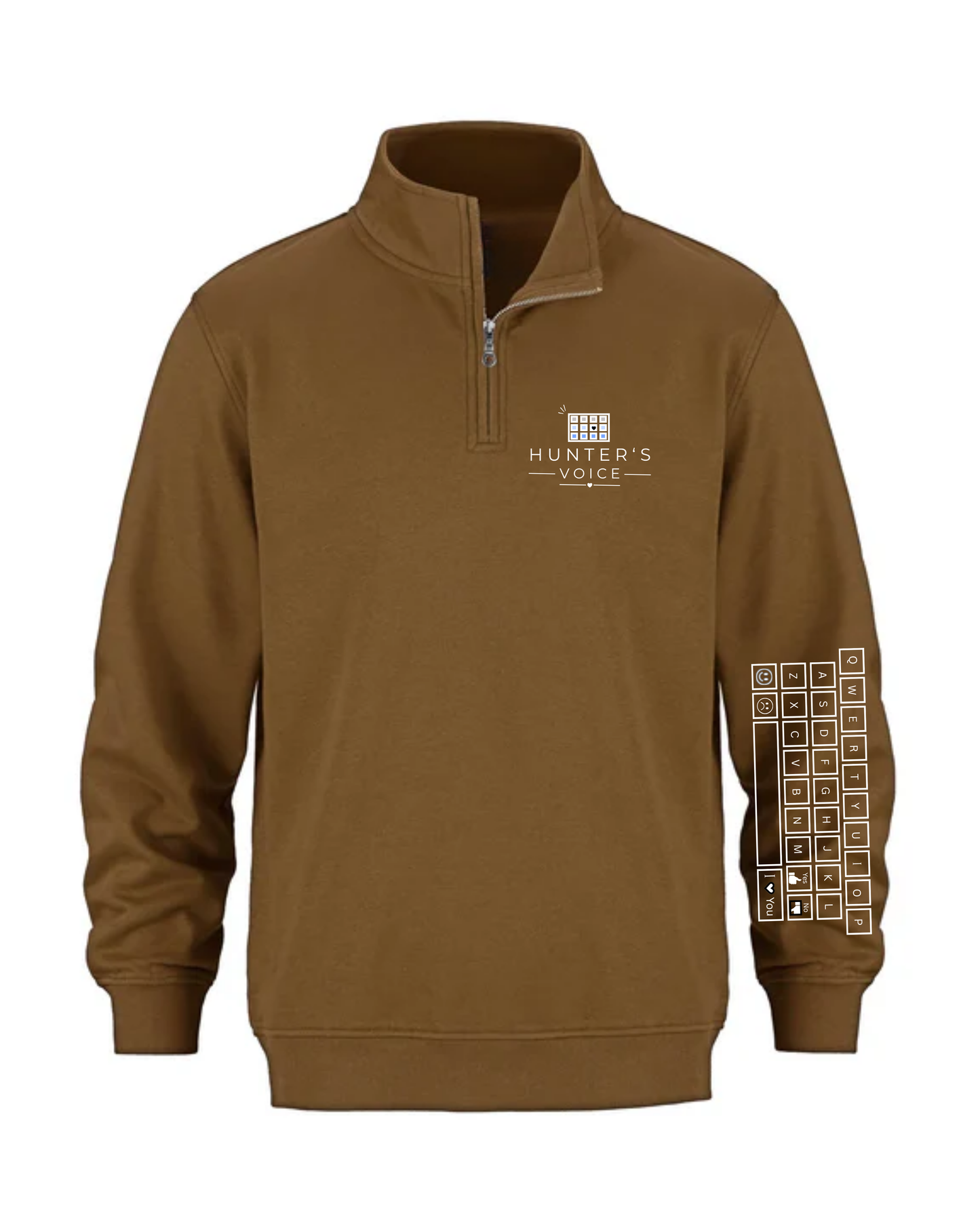 HUNTERS VOICE | BLACK & WHITE KEYBOARD | 1/4 ZIP