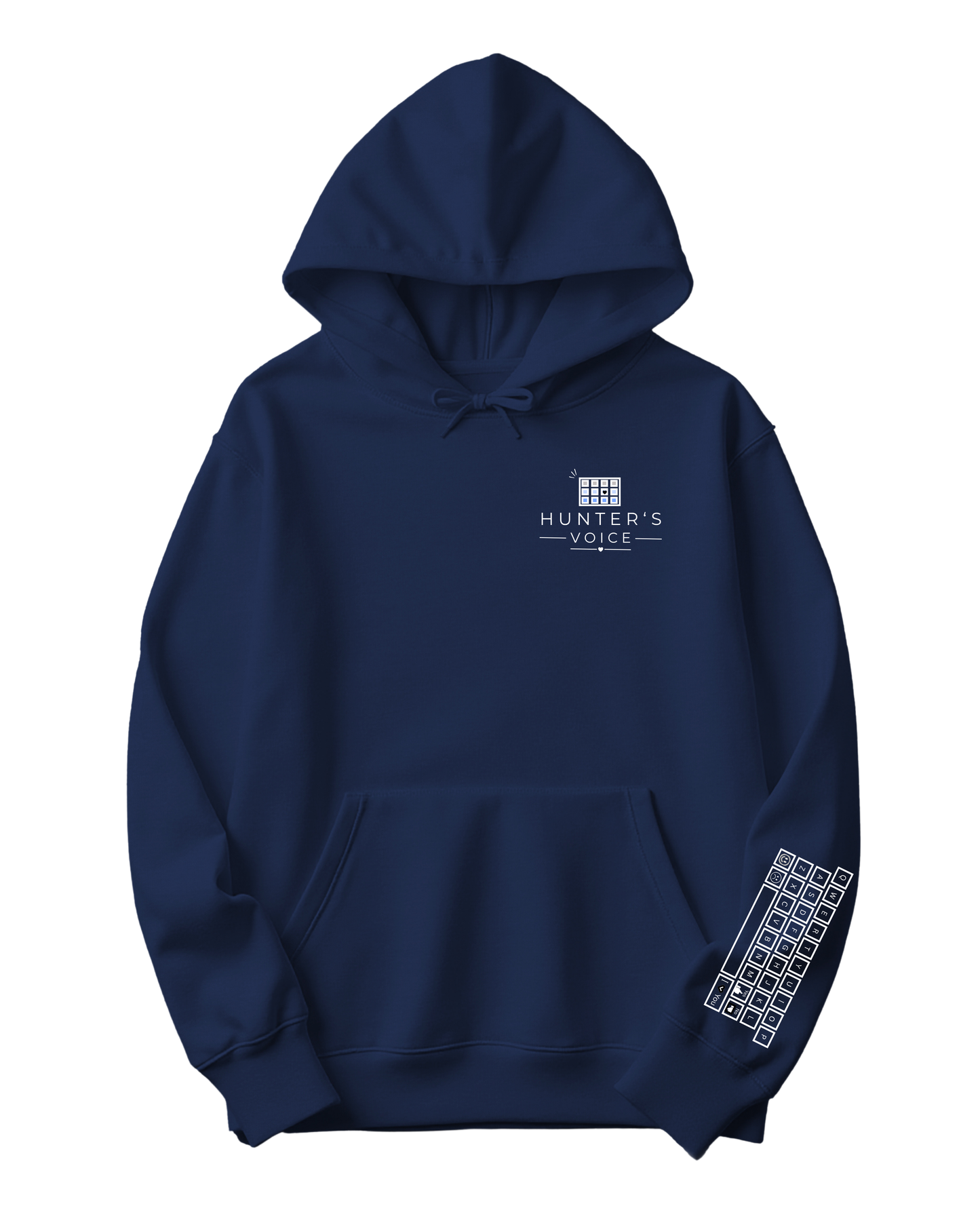 HUNTERS VOICE | BLACK & WHITE KEYBOARD | HOODIE