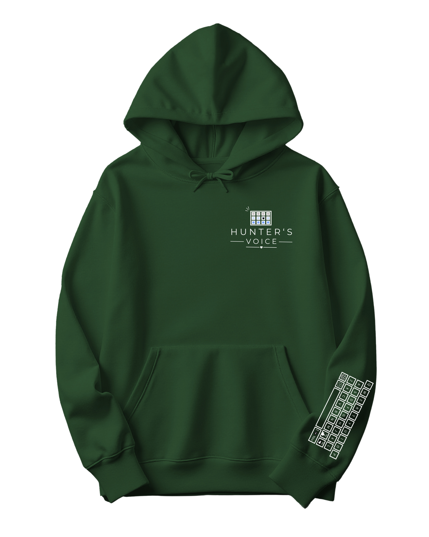 HUNTERS VOICE | BLACK & WHITE KEYBOARD | HOODIE