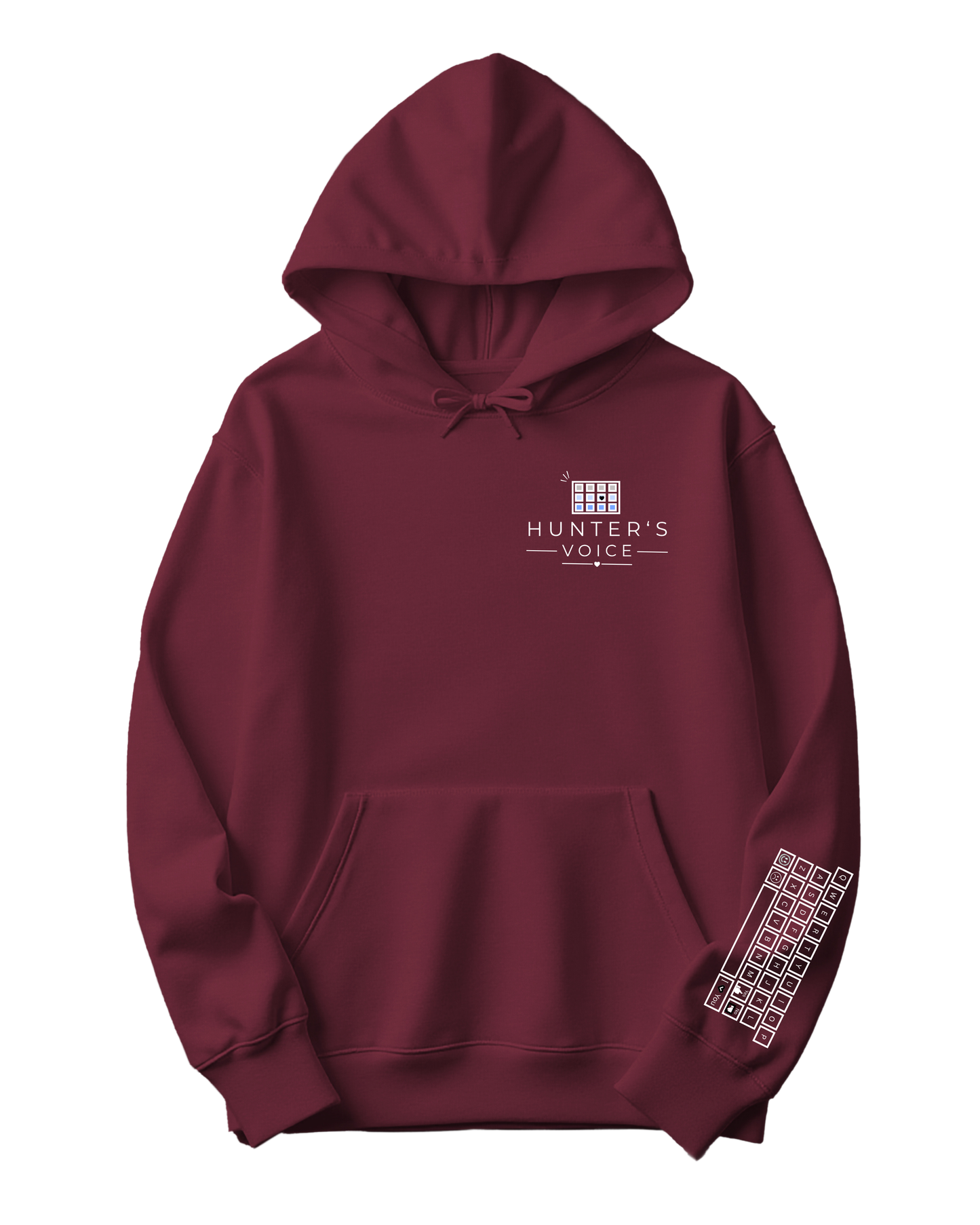 HUNTERS VOICE | BLACK & WHITE KEYBOARD | YOUTH HOODIE