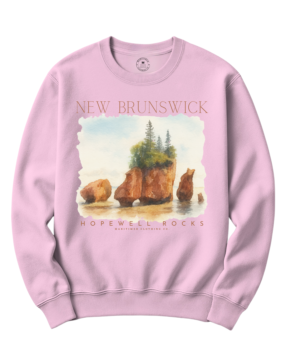 HOPEWELL ROCK N.B MARITIMER CREWNECK SWEATSHIRT