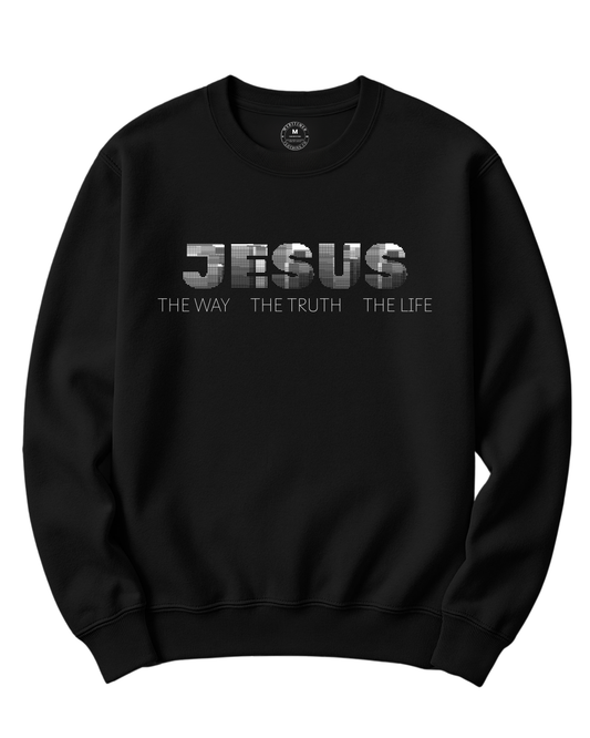 JESUS THE WAY THE TRUTH THE LIFE CREWNECK SWEATSHIRT