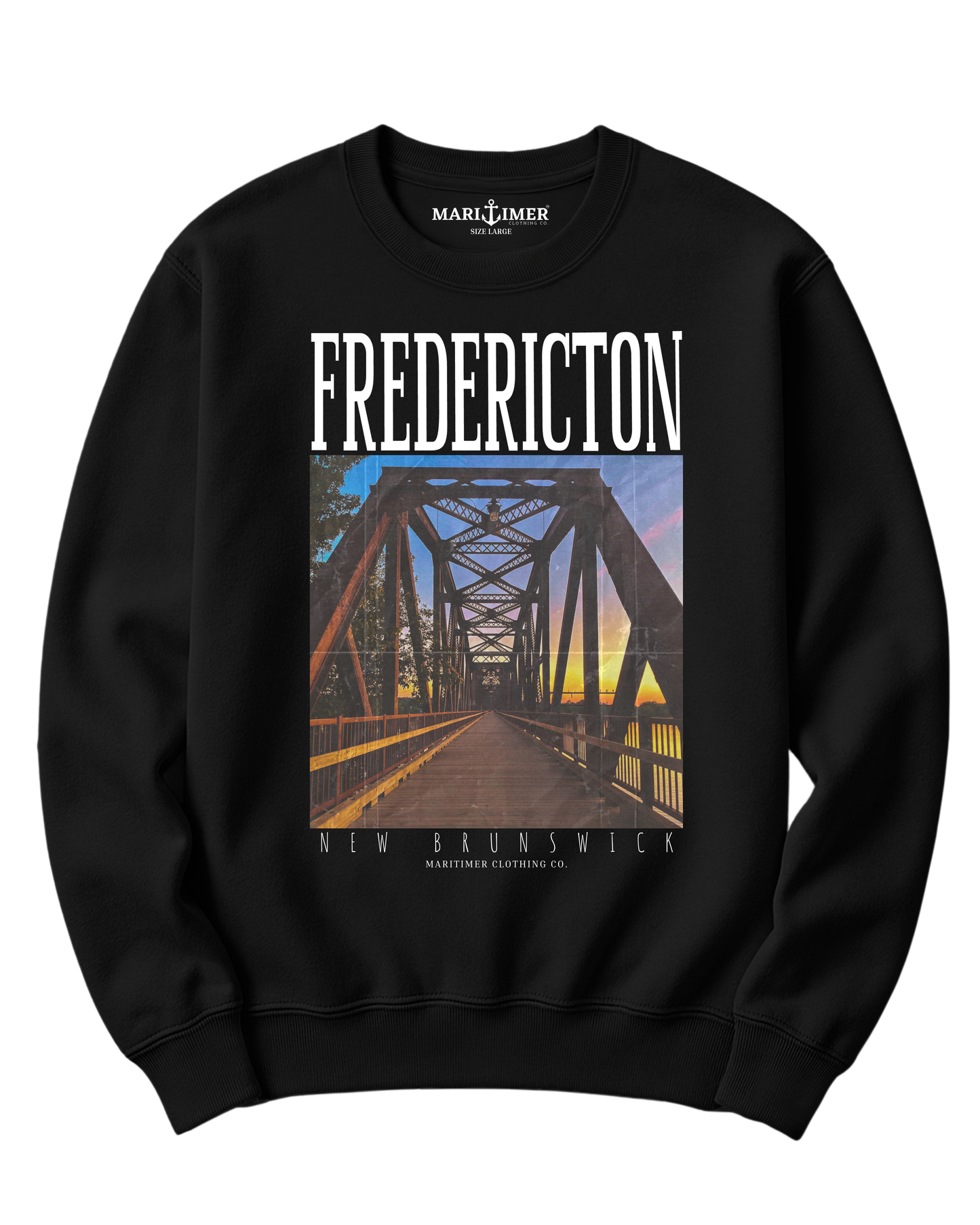 FREDERICTON WALKING BRIDGE CREWNECK SWEATSHIRT