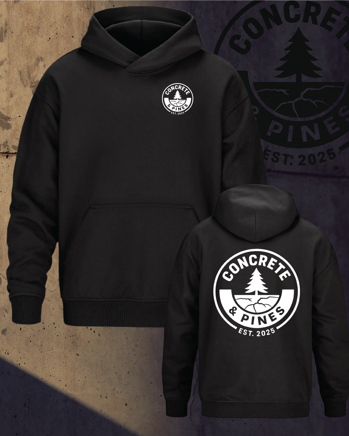 CONCRETE & PINES | HEAVY DROP HOODIE