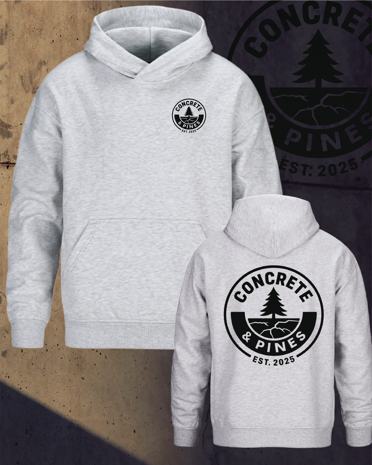 CONCRETE & PINES | HEAVY DROP HOODIE