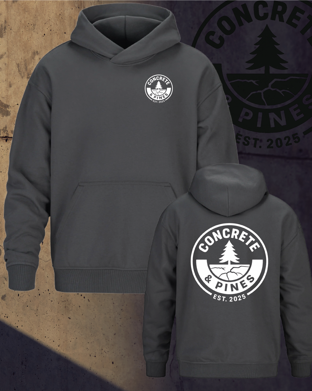 CONCRETE & PINES | HEAVY DROP HOODIE