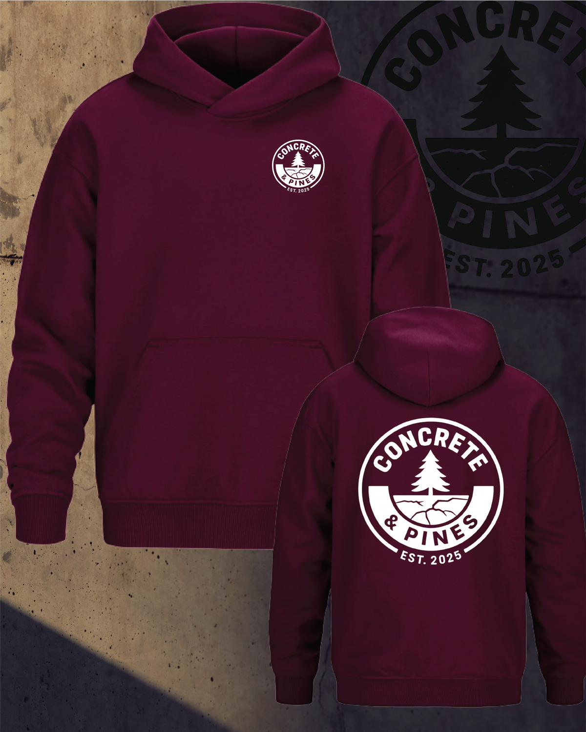CONCRETE & PINES | HEAVY DROP HOODIE