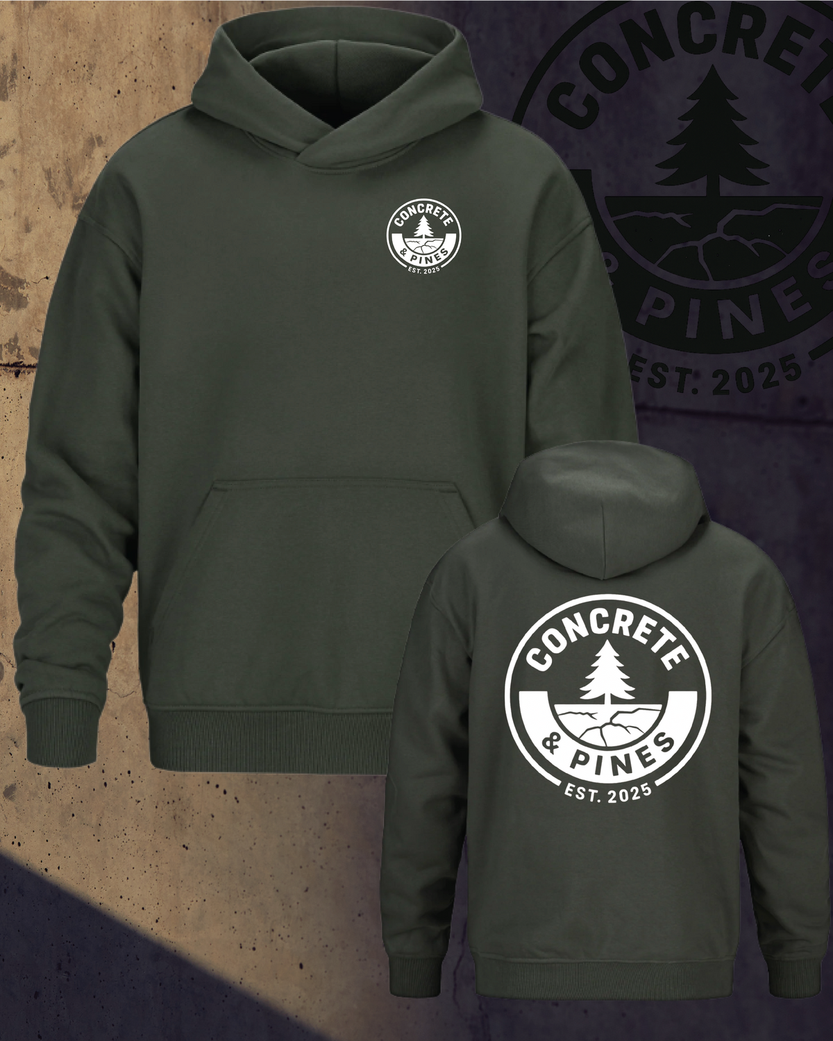 CONCRETE & PINES | HEAVY DROP HOODIE