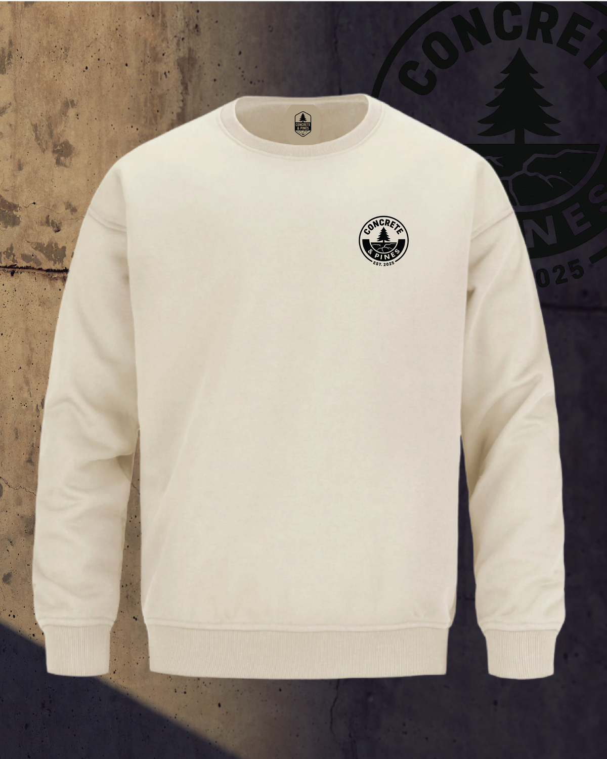 CONCRETE & PINES | FULL CIRCLE HEAVY DROP CREWNECK SWEATSHIRT