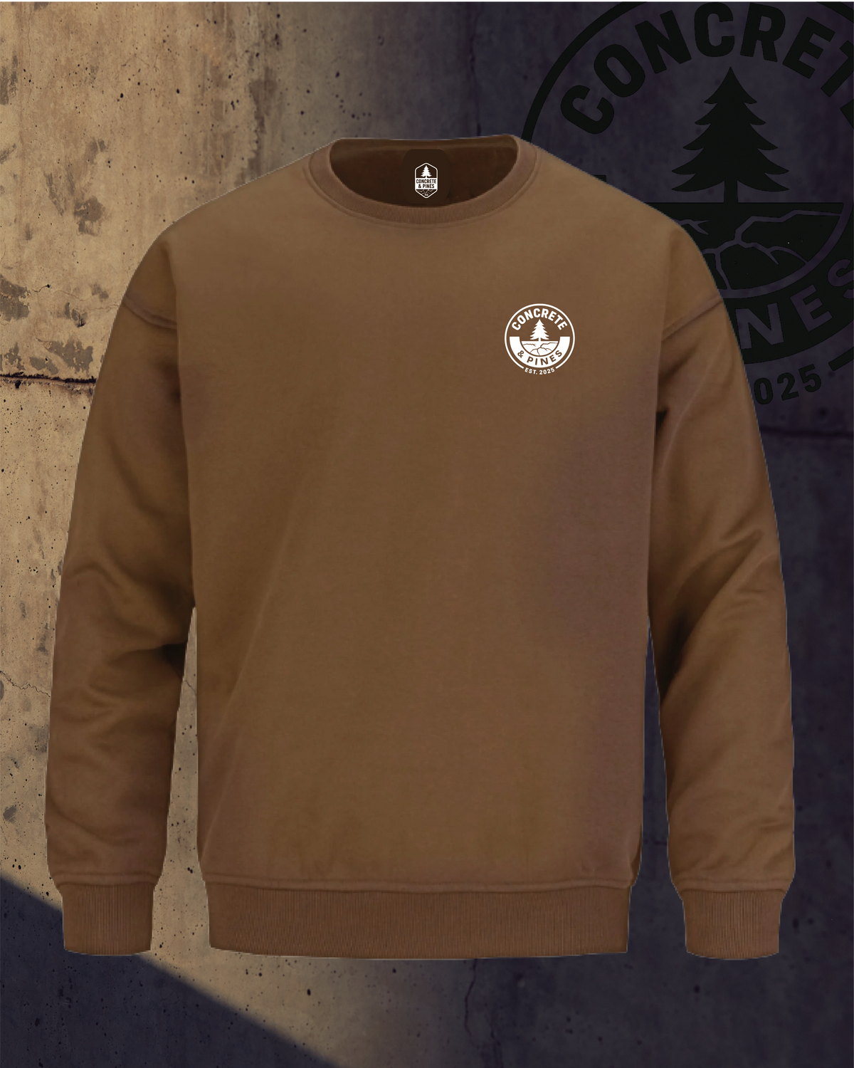 CONCRETE & PINES | FULL CIRCLE HEAVY DROP CREWNECK SWEATSHIRT