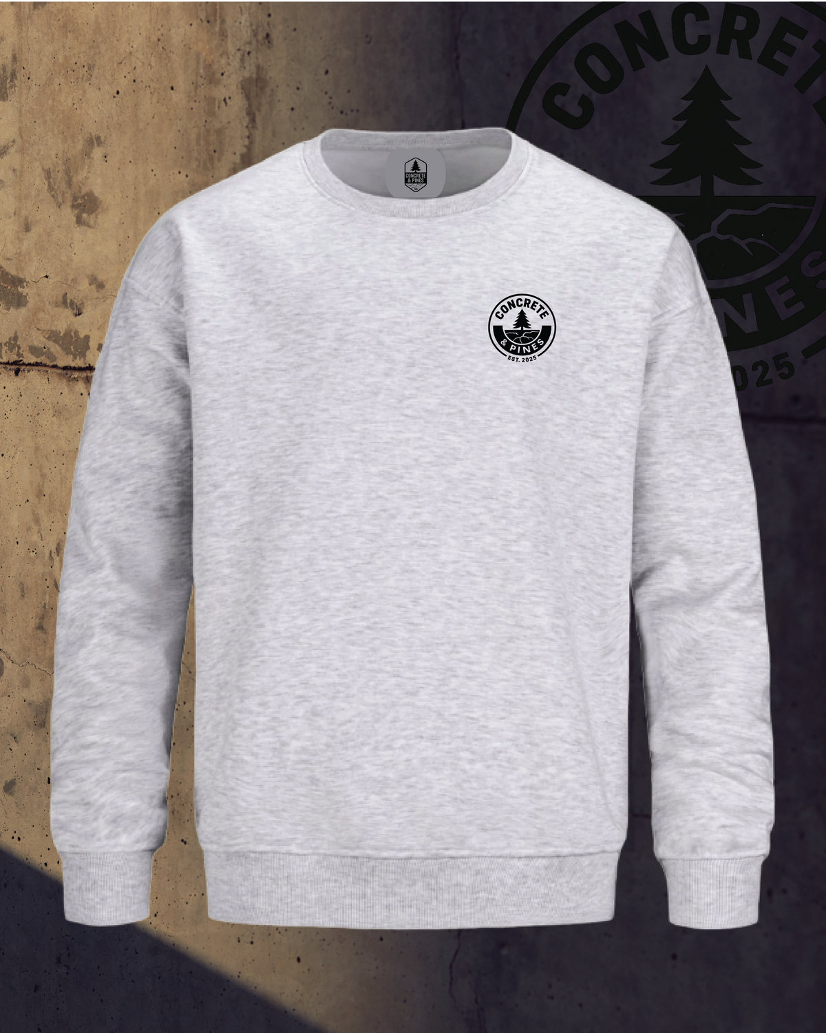 CONCRETE & PINES | FULL CIRCLE HEAVY DROP CREWNECK SWEATSHIRT