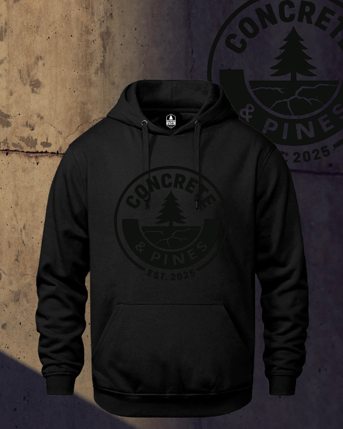 CONCRETE & PINES | REGULAR FULL CIRCLE HOODIE