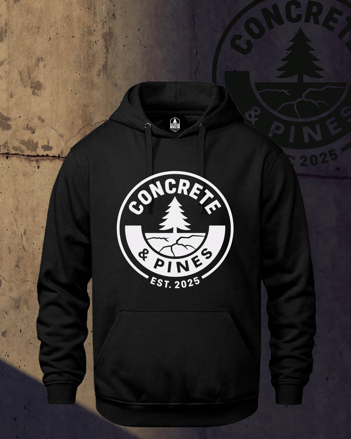 CONCRETE & PINES | REGULAR FULL CIRCLE HOODIE
