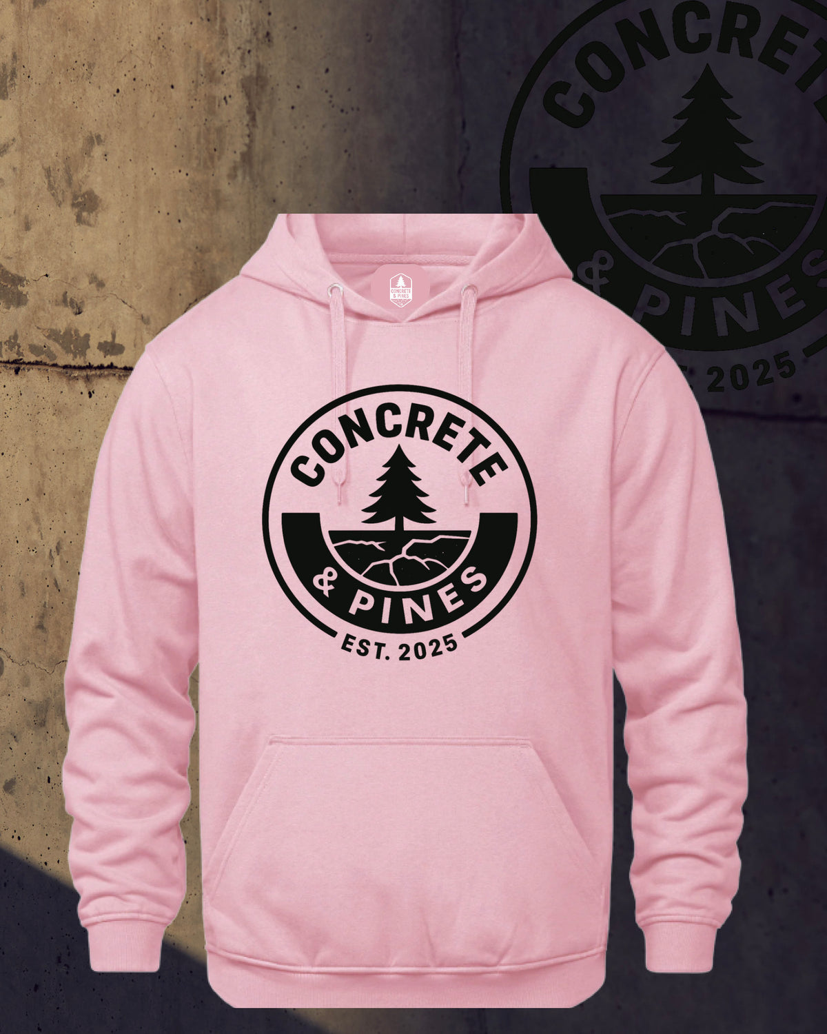 CONCRETE & PINES | REGULAR FULL CIRCLE HOODIE