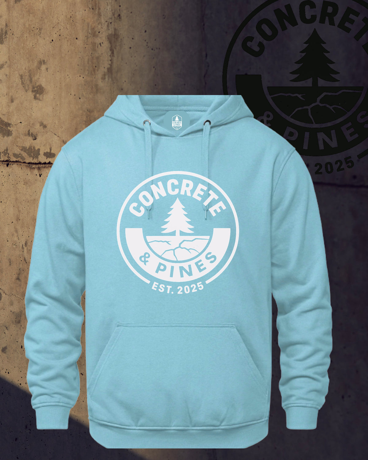 CONCRETE & PINES | REGULAR FULL CIRCLE HOODIE