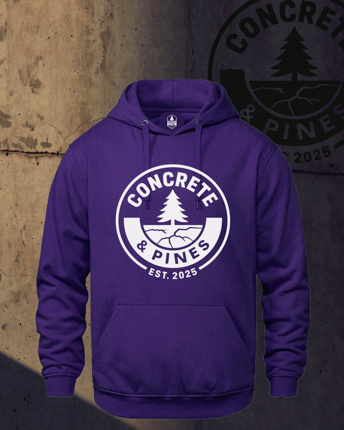 CONCRETE & PINES | REGULAR FULL CIRCLE HOODIE