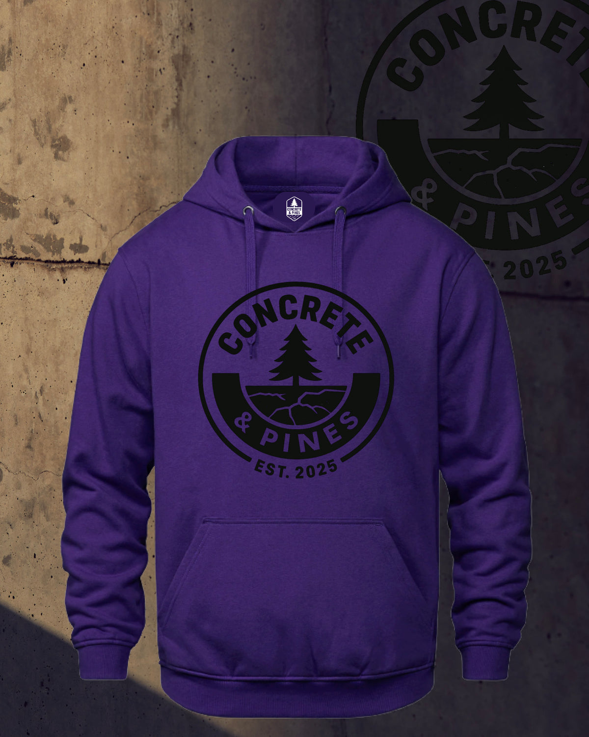 CONCRETE & PINES | REGULAR FULL CIRCLE HOODIE