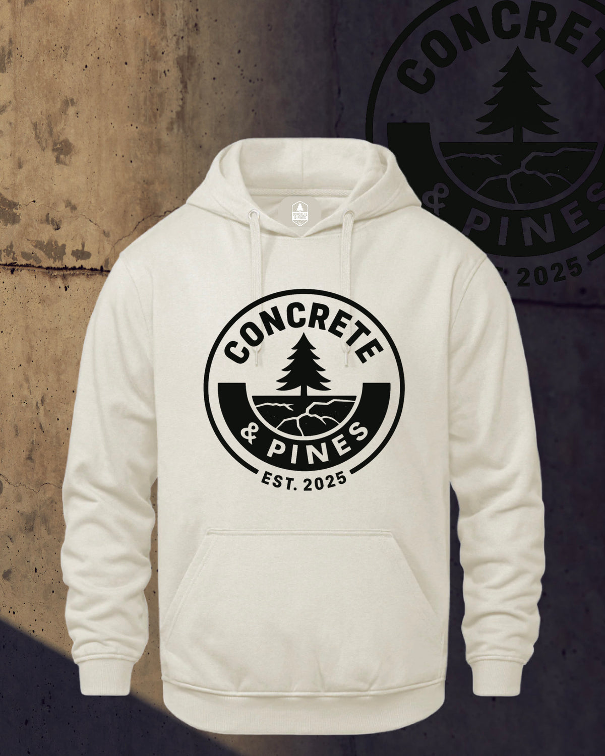 CONCRETE & PINES | REGULAR FULL CIRCLE HOODIE