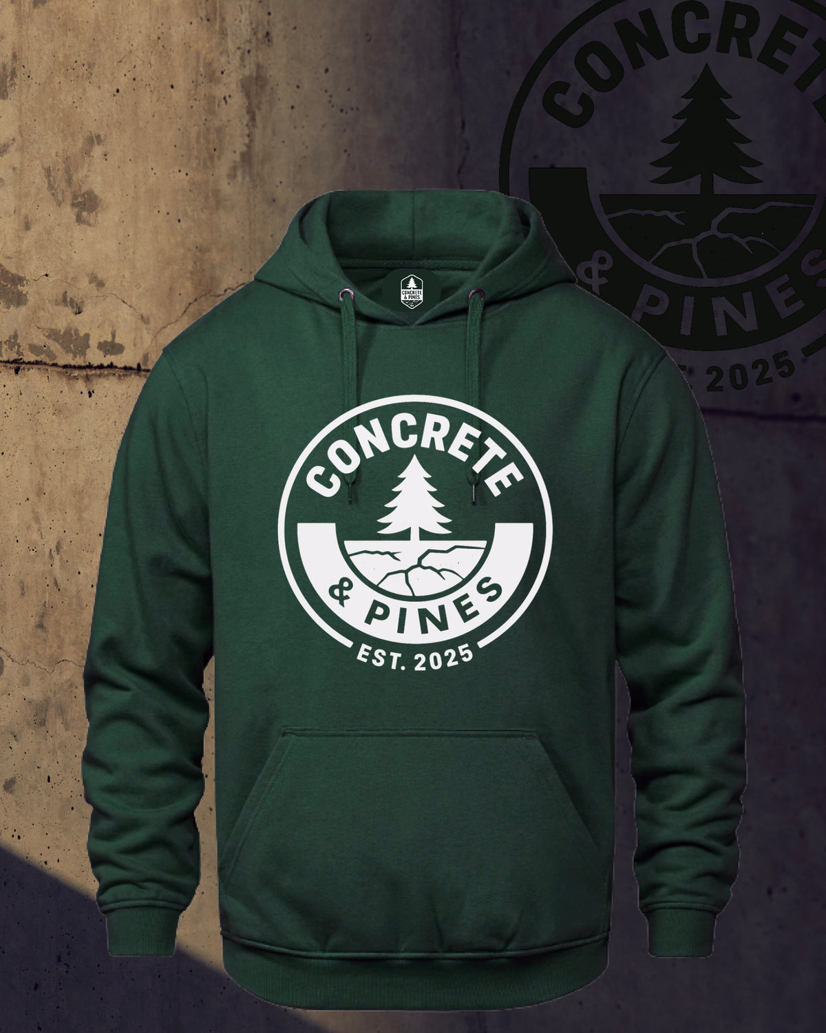 CONCRETE & PINES | REGULAR FULL CIRCLE HOODIE