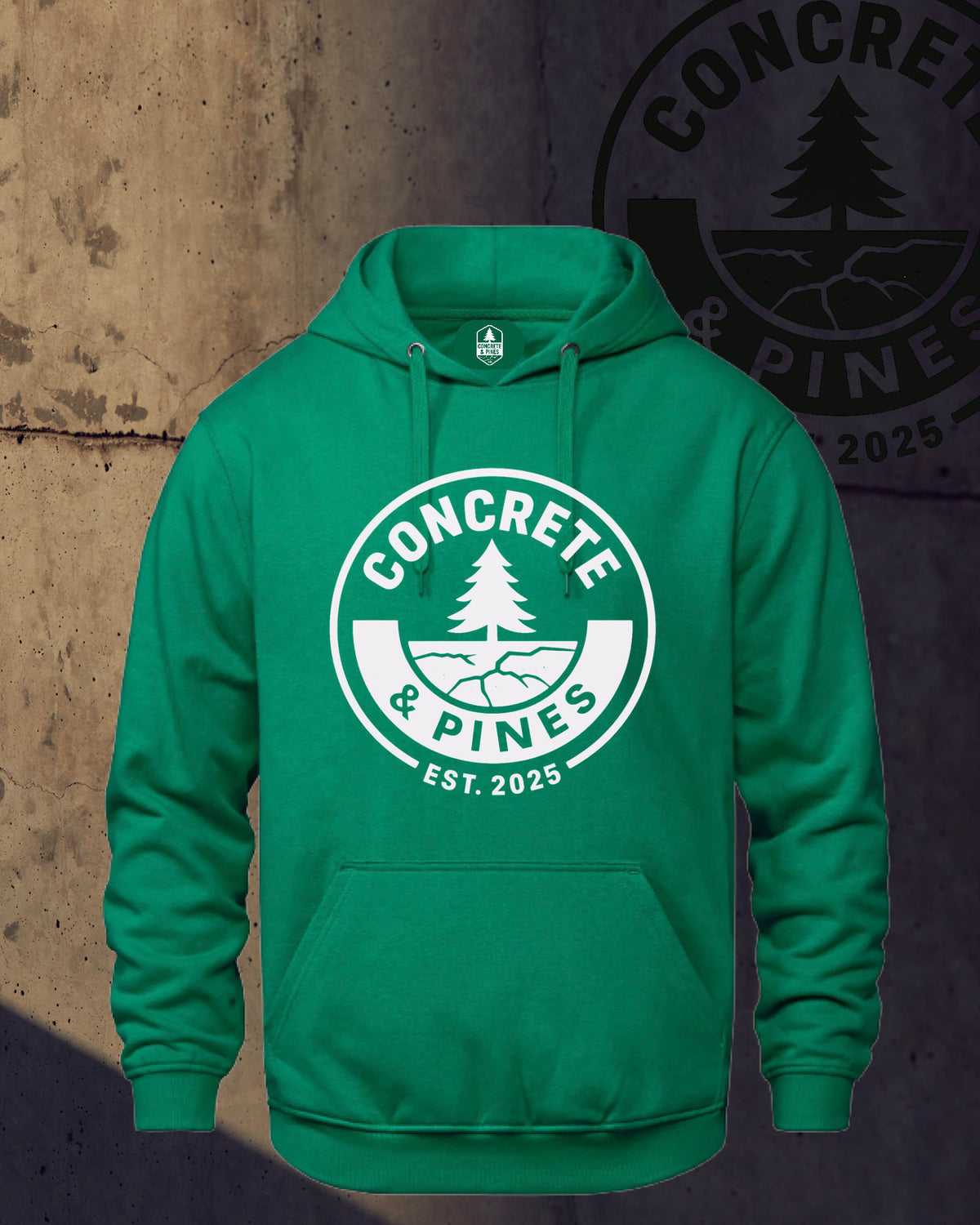 CONCRETE & PINES | REGULAR FULL CIRCLE HOODIE