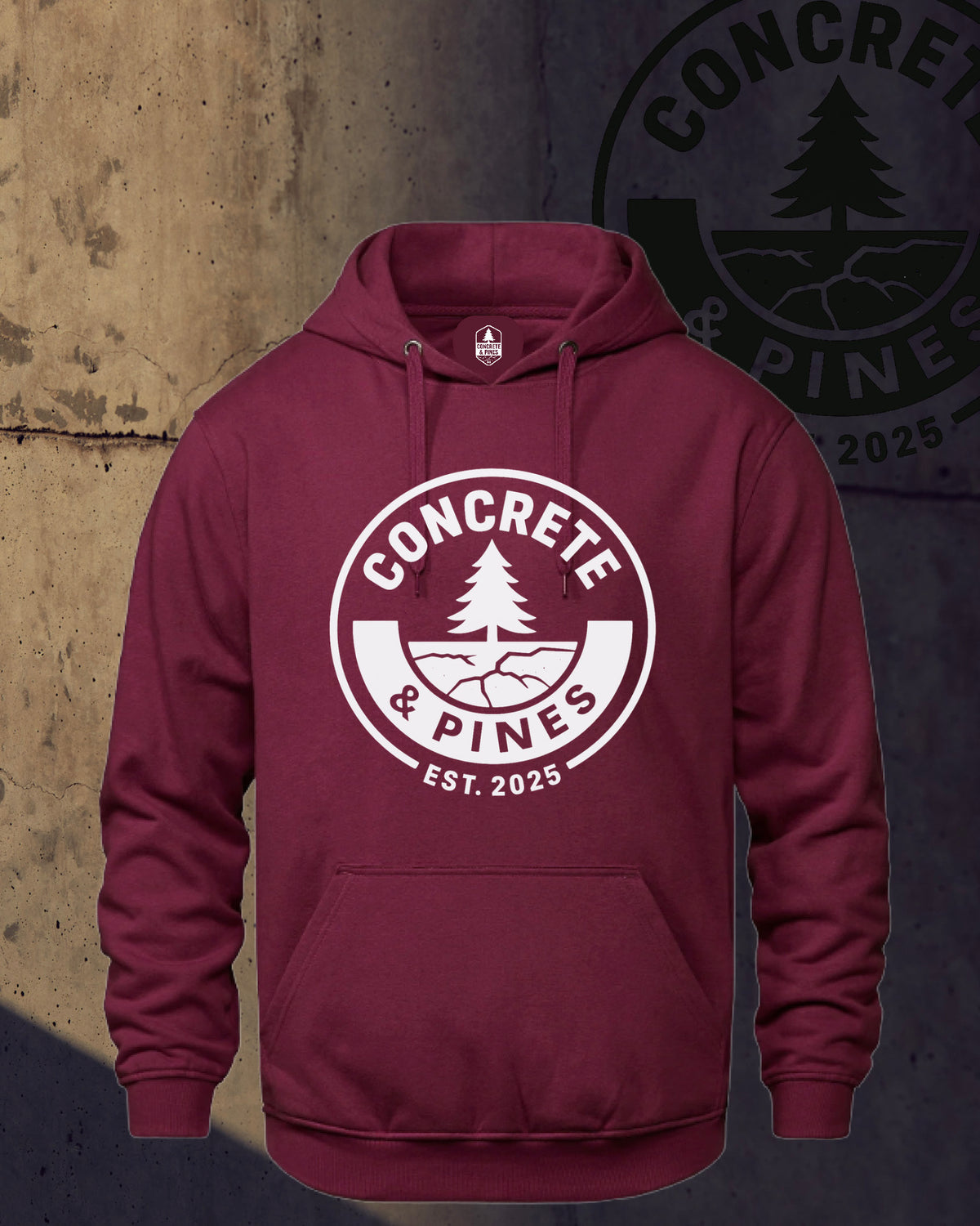 CONCRETE & PINES | REGULAR FULL CIRCLE HOODIE