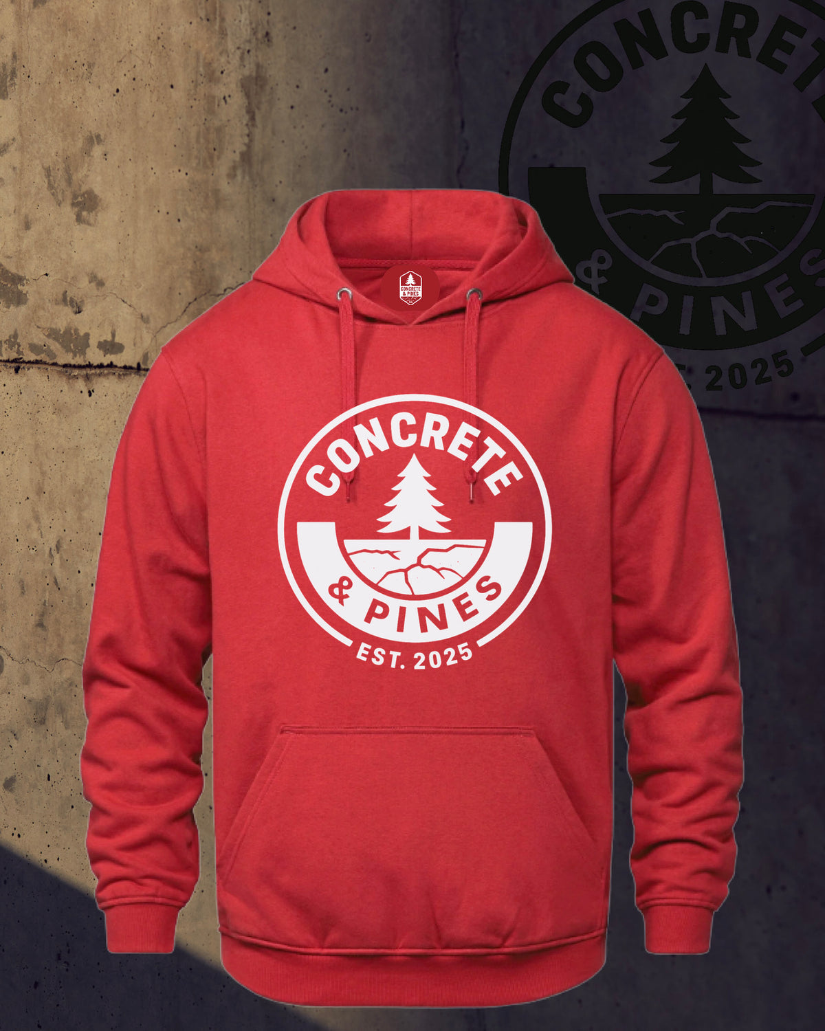 CONCRETE & PINES | REGULAR FULL CIRCLE HOODIE