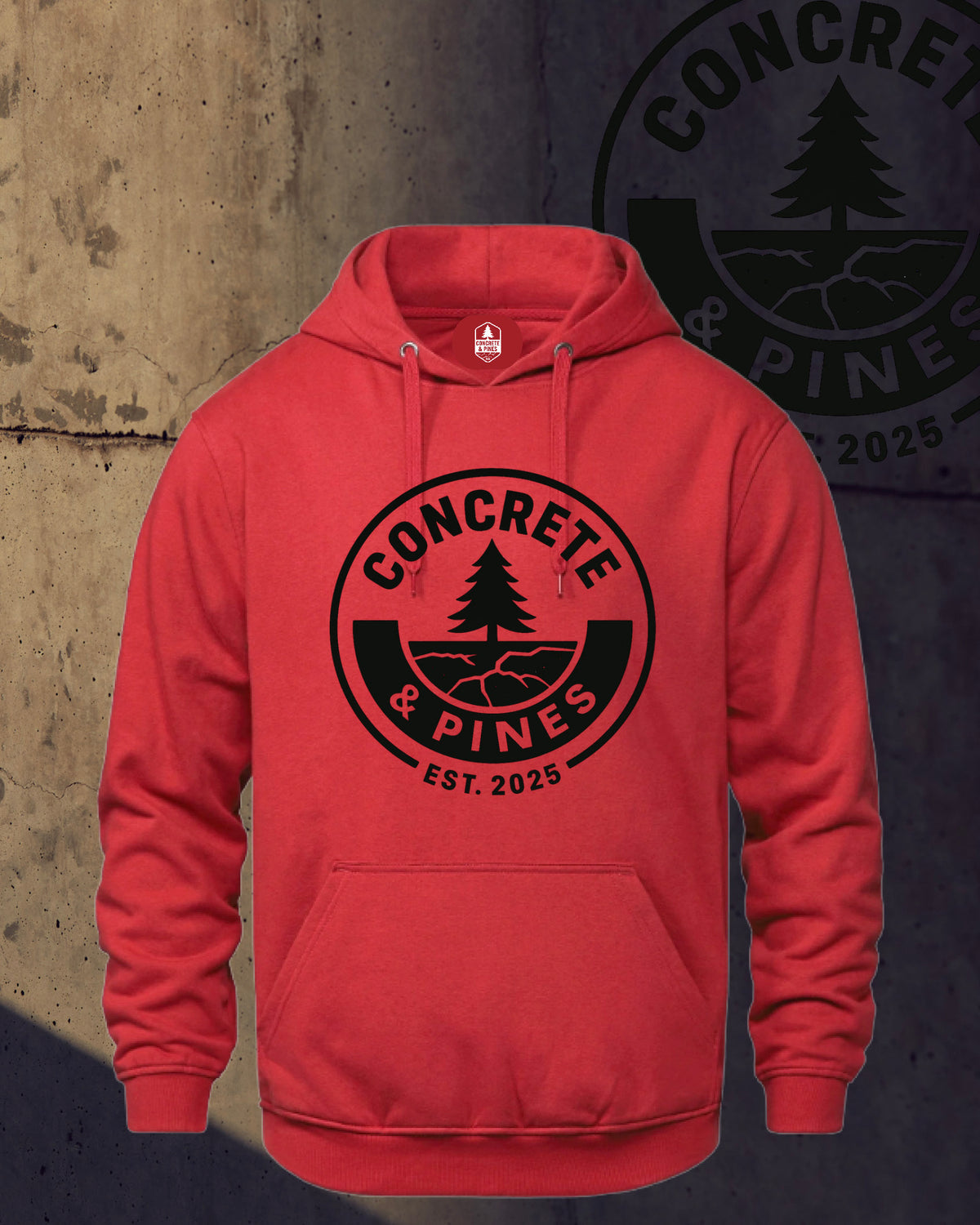 CONCRETE & PINES | REGULAR FULL CIRCLE HOODIE