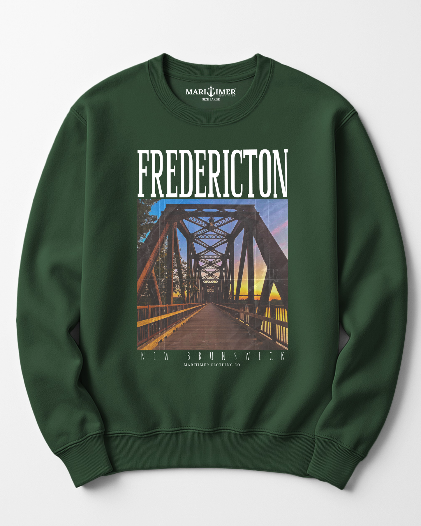 FREDERICTON WALKING BRIDGE CREWNECK SWEATSHIRT