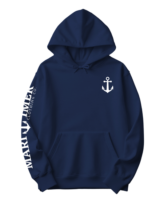 CLASSIC ANCHOR SLEEVE HOODED SWEATSHIRT