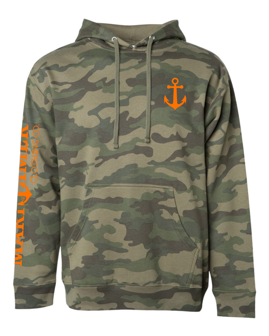 CAMO ANCHOR SLEEVE HOODIE
