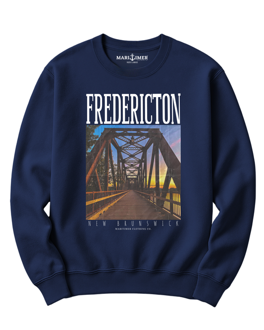 FREDERICTON WALKING BRIDGE CREWNECK SWEATSHIRT